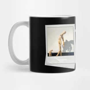 snapshot wooden mannequin Mug